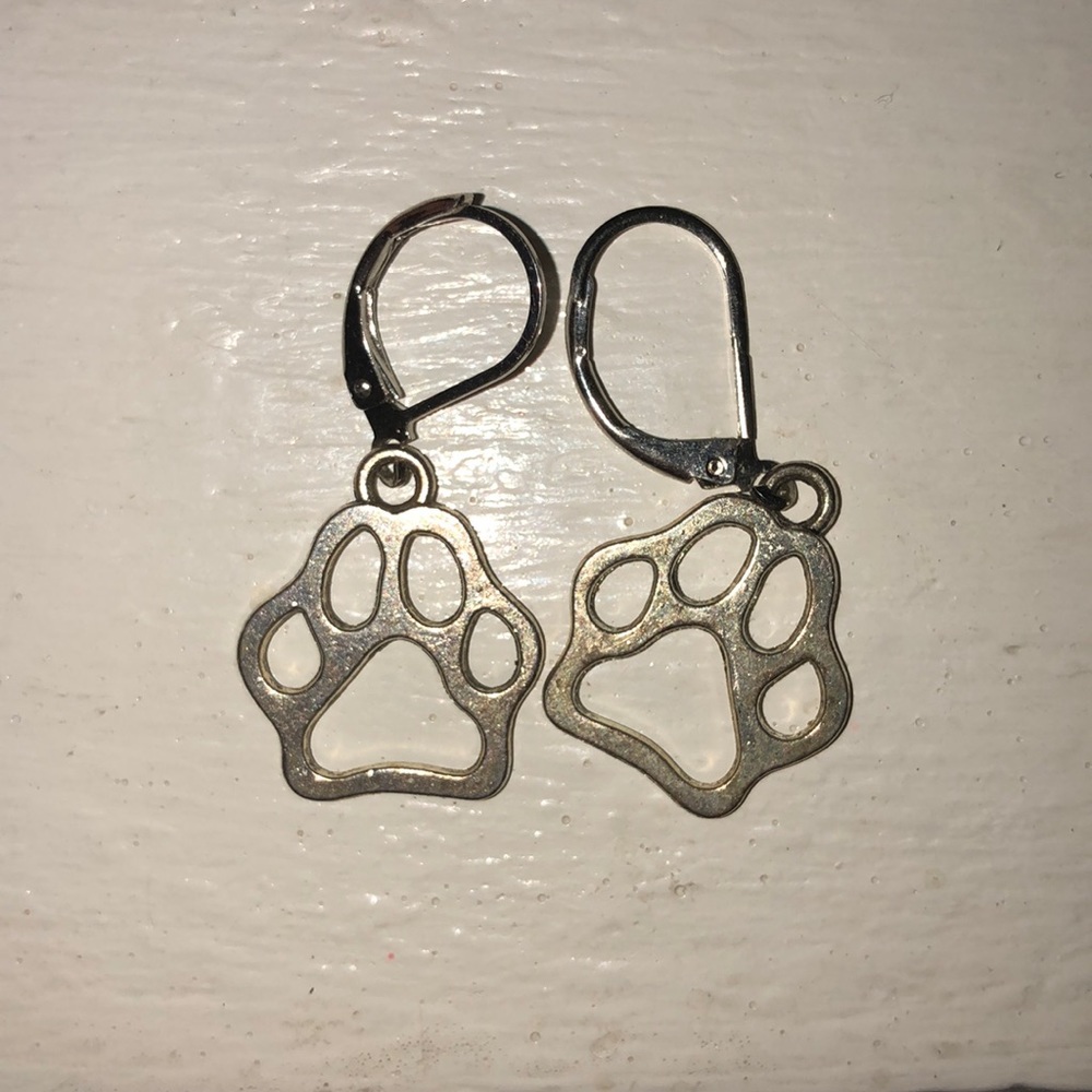 Dog Paw Earrings